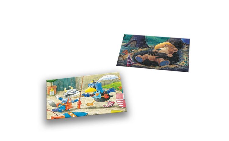 Produktbild: Der kleine Rabe Socke - Puzzle 1. 2 Puzzle mit 24 Teilen
