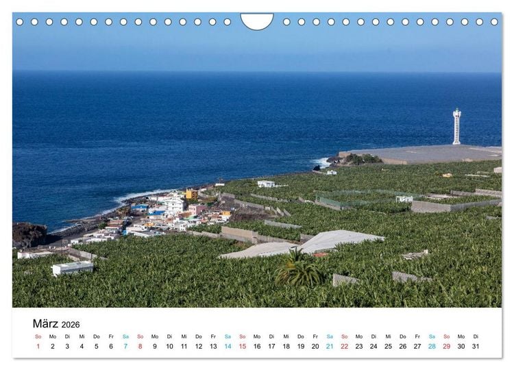 Produktbild: La Palma - La Isla Bonita, die Sch&ouml;nste der Kanaren (Wandkalender 2026 DIN A4 quer), CALVENDO Monatskalender