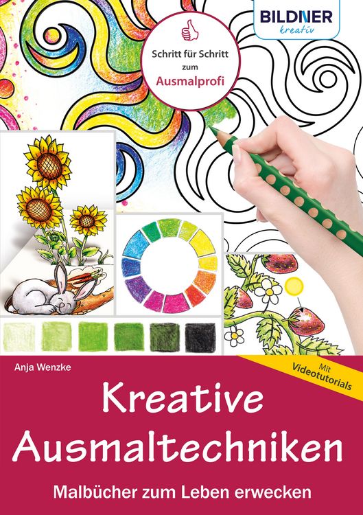 Produktbild: Kreative Ausmaltechniken - Malb&uuml;cher zum Leben erwecken!: Mit vielen Videotutorials