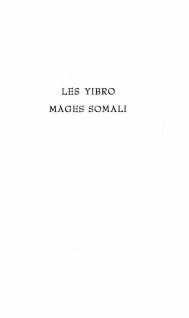 Produktbild: Les Yibro Mages Somali