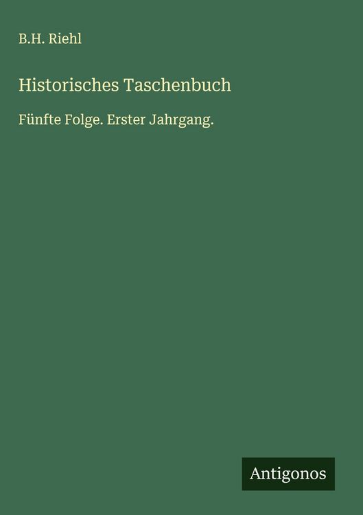 Produktbild: Historisches Taschenbuch
