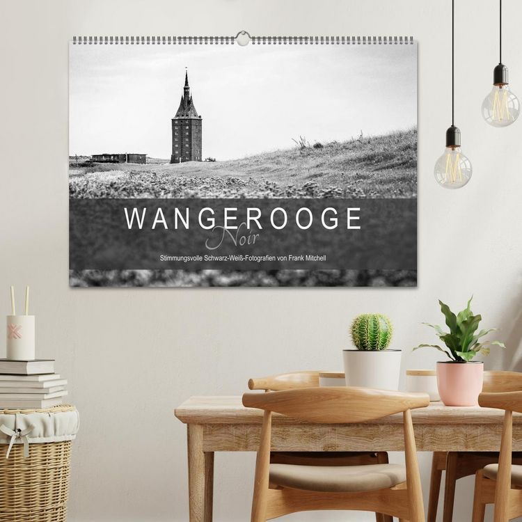 Produktbild: Wangerooge Noir (Wandkalender 2026 DIN A2 quer), CALVENDO Monatskalender
