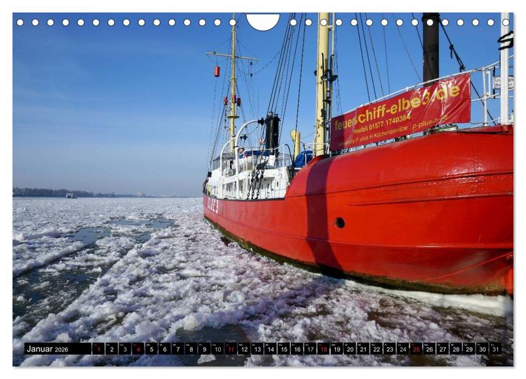 Produktbild: Feuerschiffe (Wandkalender 2026 DIN A4 quer), CALVENDO Monatskalender