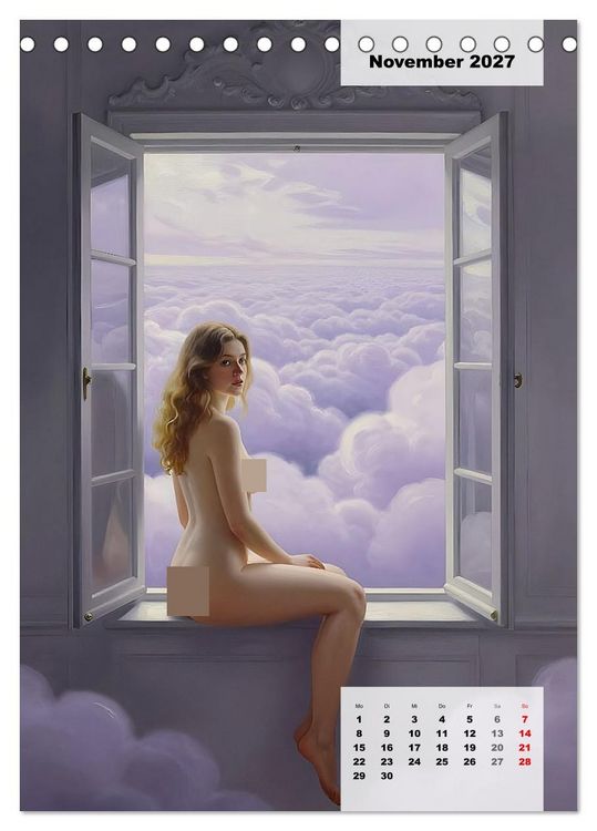 Produktbild: Entbl&ouml;&szlig;te Epochen &ndash; Surrealismus (Tischkalender 2027 DIN A5 hoch), CALVENDO Monatskalender