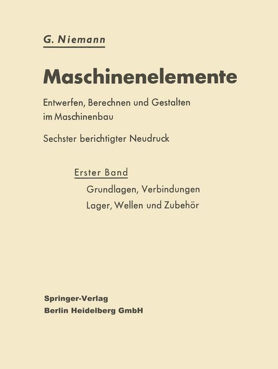 Produktbild: Grundlagen, Verbindungen, Lager, Wellen und Zubeh&ouml;r
