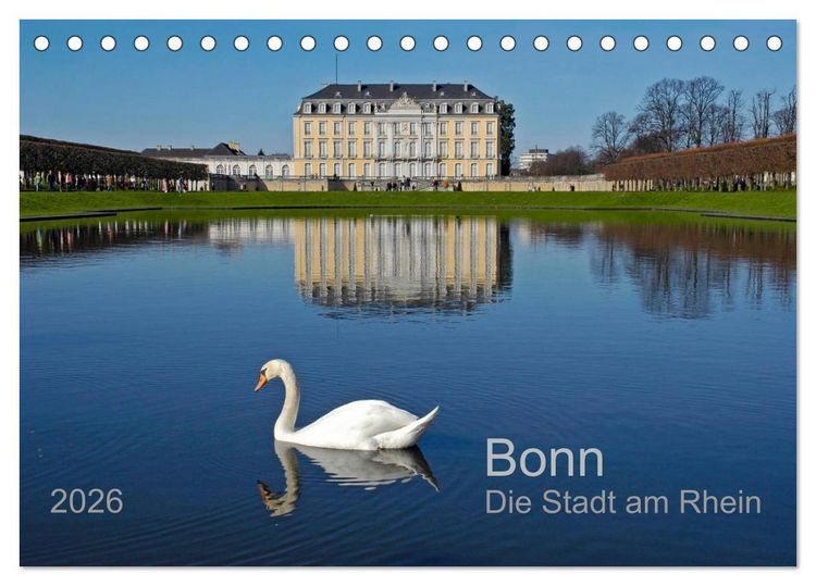 Produktbild: Bonn Die Stadt am Rhein (Tischkalender 2026 DIN A5 quer), CALVENDO Monatskalender