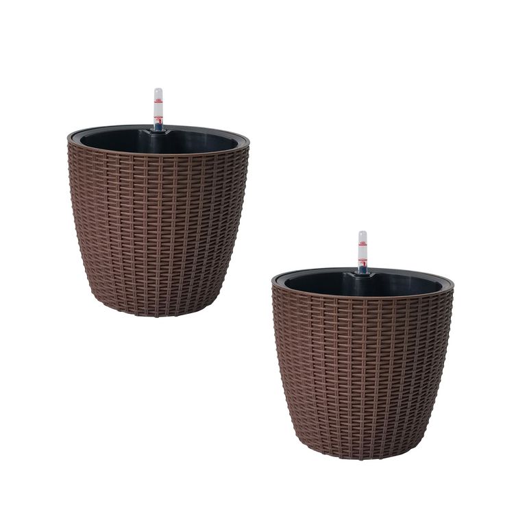 Produktbild: HTI-Living Blumentopf Nessa, Hydro M, braun 2er Set Blumentopf Nessa, Hydro M, braun 2er Set