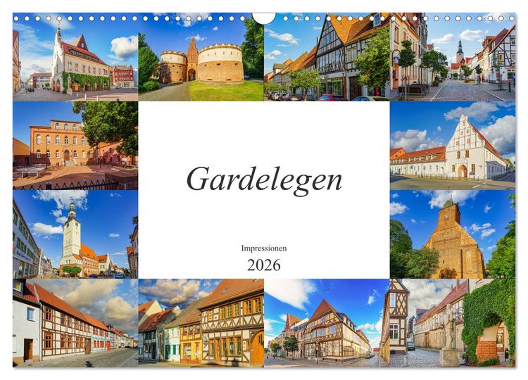Produktbild: Gardelegen Impressionen (Wandkalender 2026 DIN A3 quer), CALVENDO Monatskalender