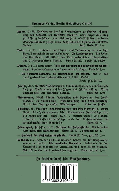 Produktbild: Mathematisches Repetitorium f&uuml;r Studirende der Forstwissenschaft
