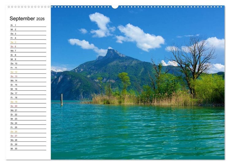 Produktbild: Traumhafter Mondsee (hochwertiger Premium Wandkalender 2026 DIN A2 quer), Kunstdruck in Hochglanz