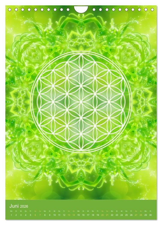 Produktbild: Blume des Lebens - Harmonie durch Symbolkraft (Wandkalender 2026 DIN A4 hoch), CALVENDO Monatskalender