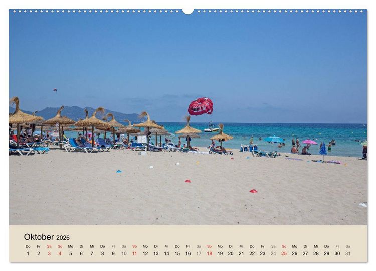 Produktbild: Mallorca - Traumhafte Balearen Insel (Wandkalender 2026 DIN A2 quer), CALVENDO Monatskalender