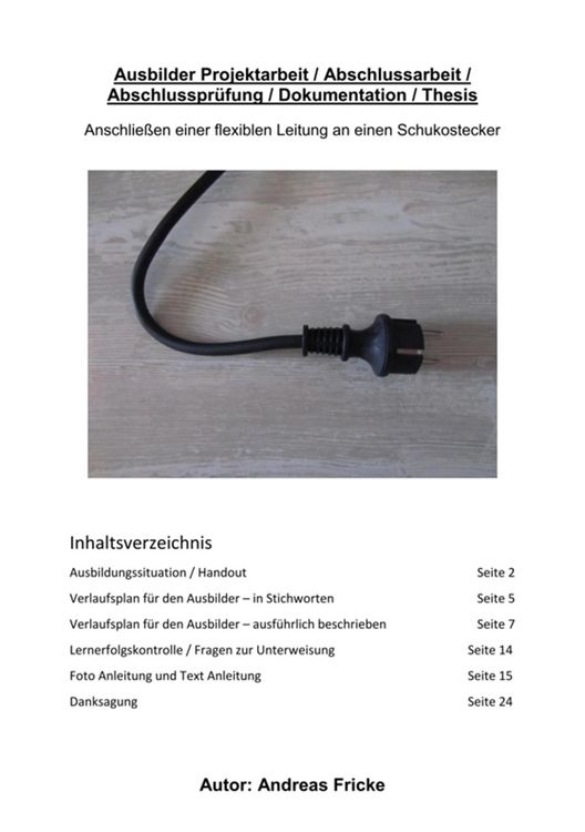 Produktbild: Ausbilder AEVO Projektarbeit / Abschlussarbeit / Abschlusspr&uuml;fung / Dokumentation / Thesis