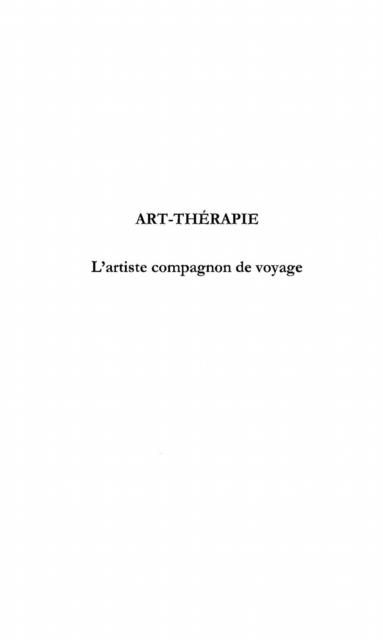 Produktbild: Art therapie: artiste compagnon de voyage