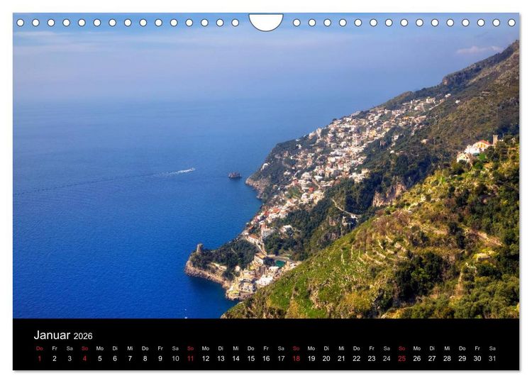 Produktbild: Amalfik&uuml;ste und Capri (Wandkalender 2026 DIN A4 quer), CALVENDO Monatskalender