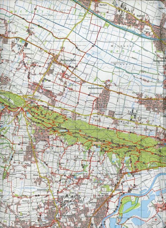 Produktbild: Bad Oeynhausen, Bad Salzuflen Wanderkarte 1:35 000