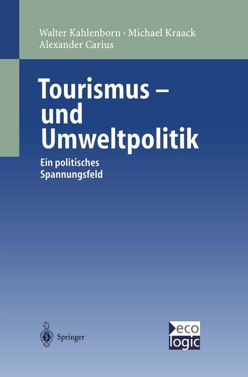 Produktbild: Tourismus-und Umweltpolitik
