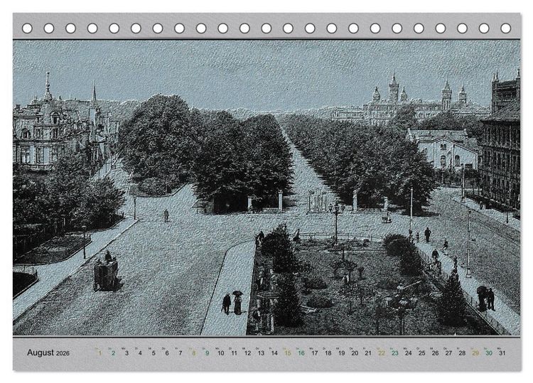 Produktbild: Hannover, alte Aufnahmen neu interpretiert. (Tischkalender 2026 DIN A5 quer), CALVENDO Monatskalender