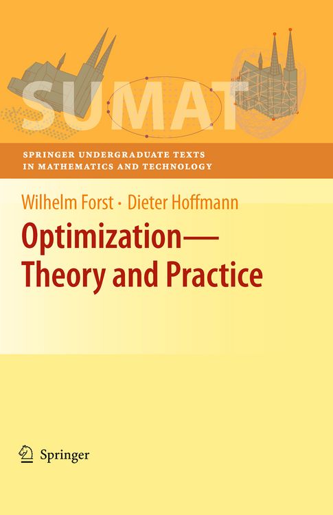 Produktbild: Optimization&mdash;Theory and Practice