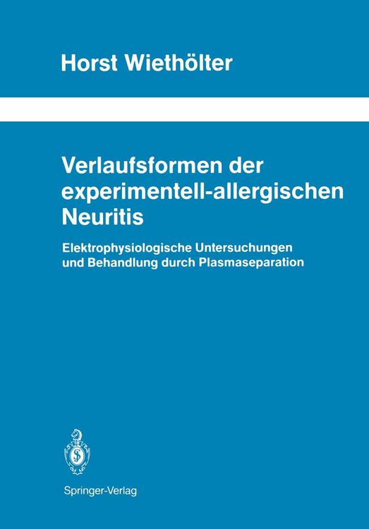 Produktbild: Verlaufsformen der experimentell-allergischen Neuritis