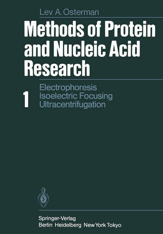Produktbild: Methods of Protein and Nucleic Acid Research