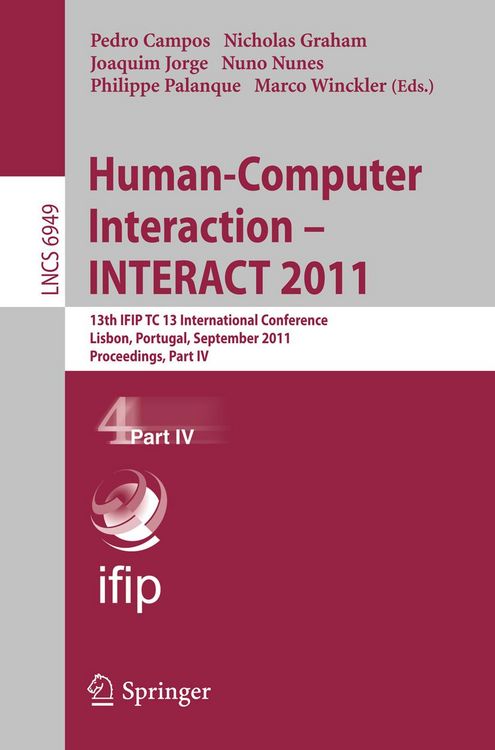 Produktbild: Human-Computer Interaction -- INTERACT 2011