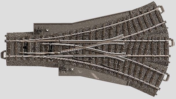 Produktbild: M&auml;rklin H0 C-Gleis (mit Bettung) 24630 Dreiwegweiche 188.3mm 1St.
