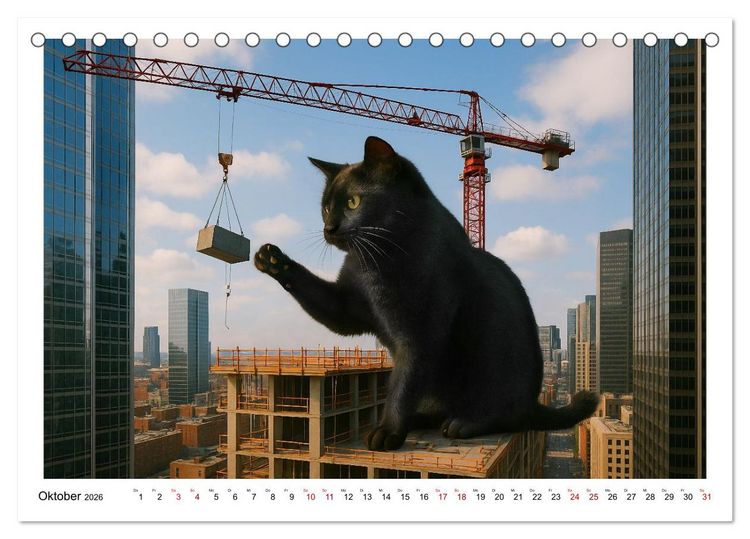 Produktbild: Katzen Weltherrschaft (Tischkalender 2026 DIN A5 quer), CALVENDO Monatskalender