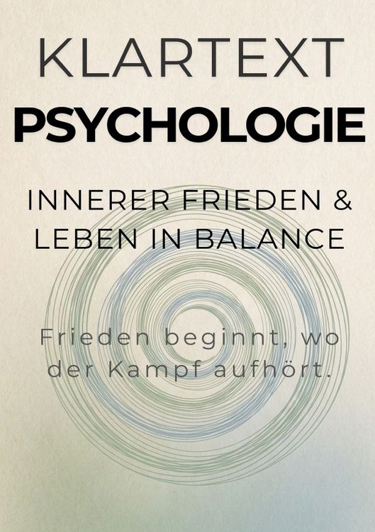 Produktbild: KLARTEXT Psychologie / Innerer Frieden &amp; Leben in Balance