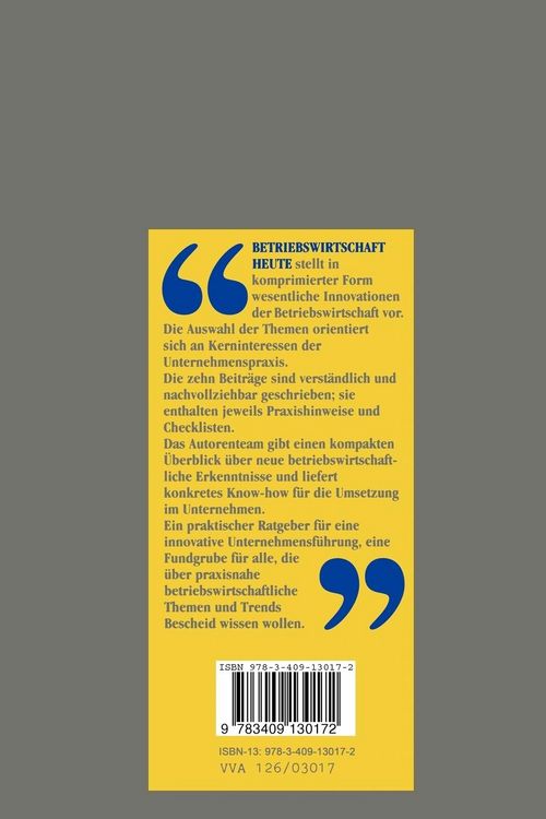 Produktbild: Betriebswirtschaft Heute