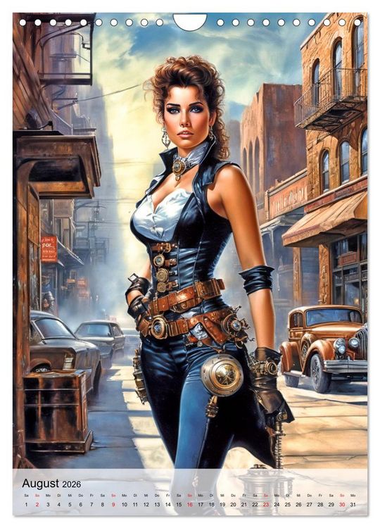 Produktbild: Ladies mit Steampunk-Flair (Wandkalender 2026 DIN A4 hoch), CALVENDO Monatskalender
