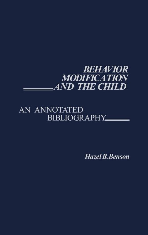 Produktbild: Behavior Modification and the Child
