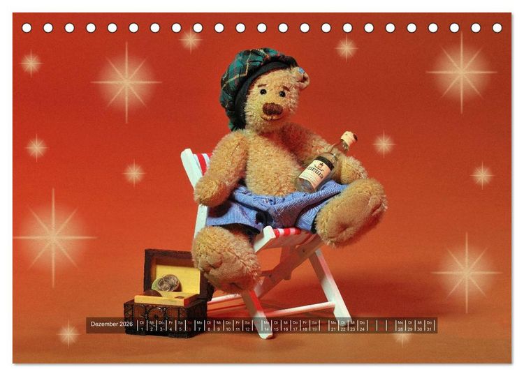 Produktbild: Die Teddys sind los (Tischkalender 2026 DIN A5 quer), CALVENDO Monatskalender