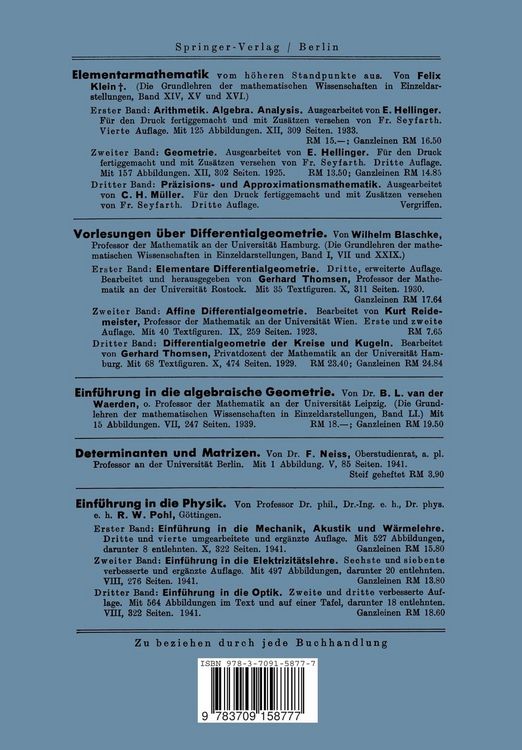 Produktbild: Einf&uuml;hrung in die n-dimensionale algebraische Geometrie