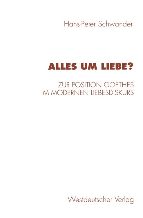 Produktbild: Alles um Liebe?