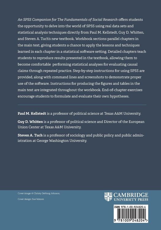 Produktbild: An SPSS Companion for The Fundamentals of Social Research