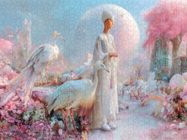 Produktbild: CALVENDO Puzzle Gl&uuml;ckselige Welten | 1000 Teile Lege-Gr&ouml;&szlig;e 64x48cm Foto-Puzzle f&uuml;r gl&uuml;ckliche Stunden