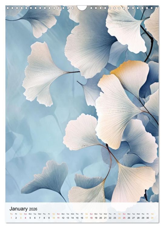 Produktbild: Artistic Leaves (Wall Calendar 2026 DIN A3 portrait), CALVENDO 12 Month Wall Calendar