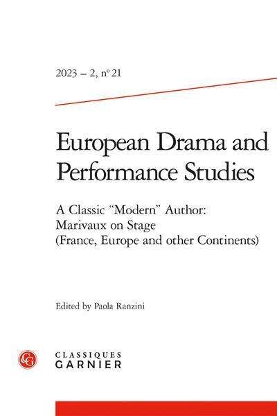 Produktbild: European drama and performance studies 21. Aclassic modern author