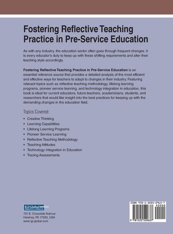 Produktbild: Fostering Reflective Teaching Practice in Pre-Service Education
