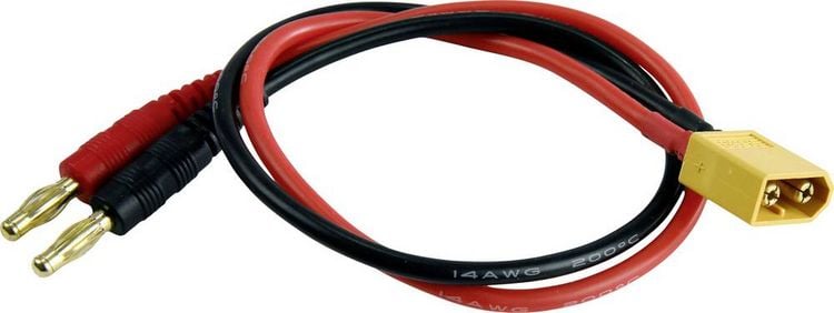 Produktbild: Amewi Ladekabel [1x Bananenstecker 4mm - 1x XT60] 20cm 28231
