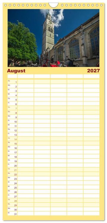 Produktbild: Familienplaner 2027 - &Uuml;berlingen am sch&ouml;nen Bodensee mit 5 Spalten (Wandkalender, 21 x 45 cm) CALVENDO