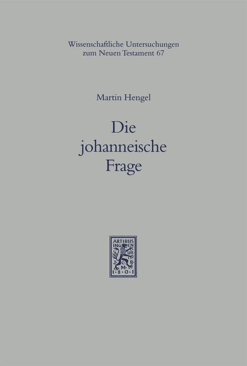 Produktbild: Die johanneische Frage