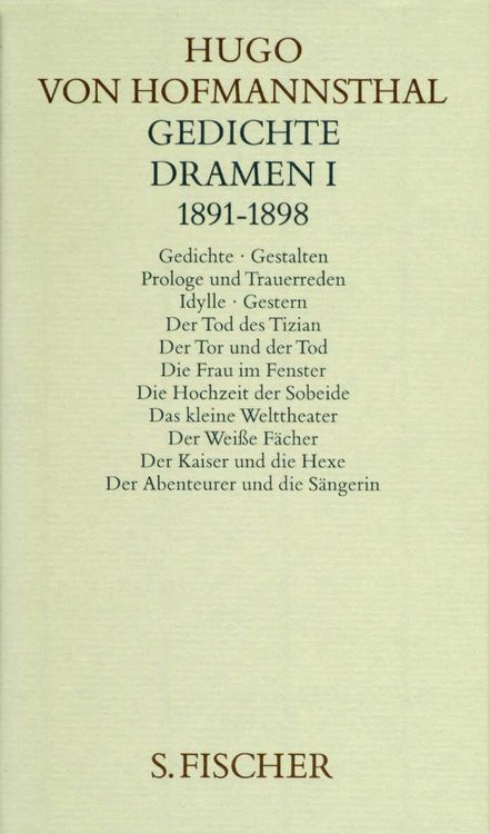 Produktbild: Gedichte. Dramen I. 1891-1898