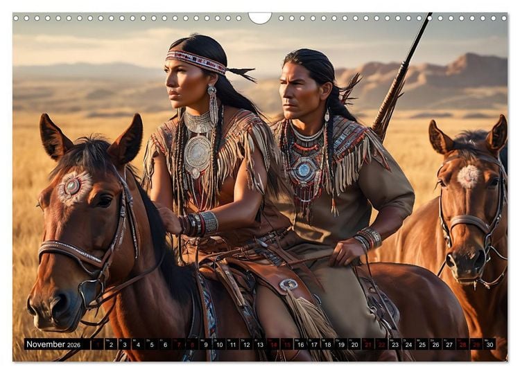 Produktbild: Im weiten Land der Indianer (Wandkalender 2026 DIN A3 quer), CALVENDO Monatskalender