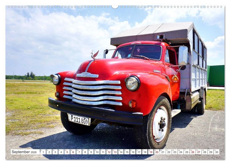 Produktbild: CHEVY POWER - Amerikanische Pickup Trucks in Kuba (Wandkalender 2026 DIN A2 quer), CALVENDO Monatskalender
