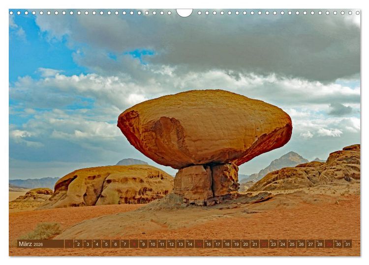 Produktbild: Die W&uuml;ste Wadi Rum (Wandkalender 2026 DIN A3 quer), CALVENDO Monatskalender