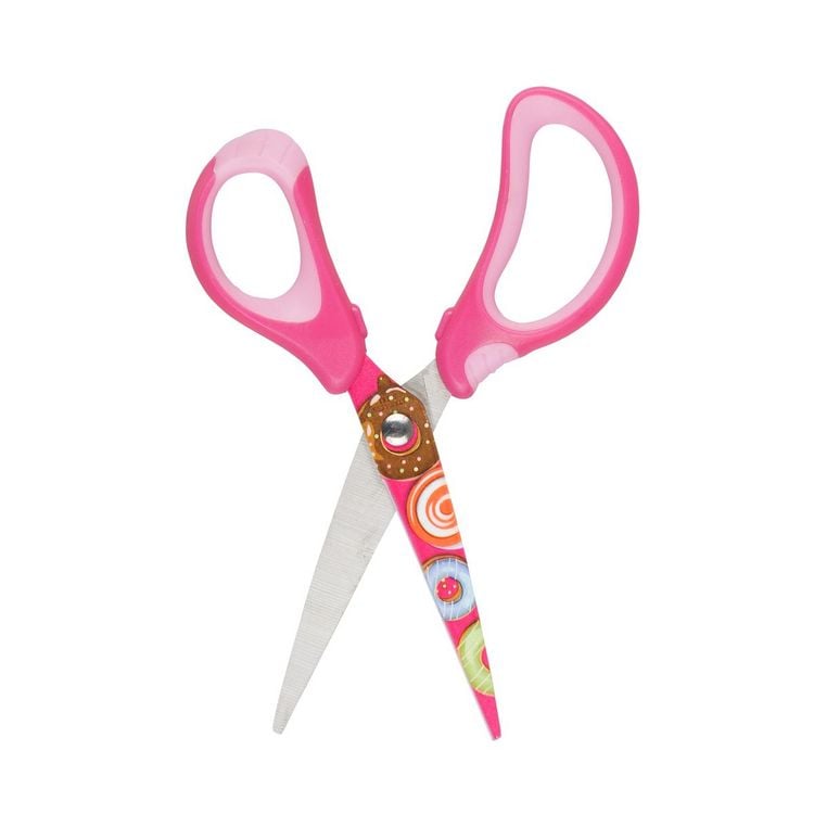 Produktbild: Idena Schere Donut mit Softgriff rosa 15cm