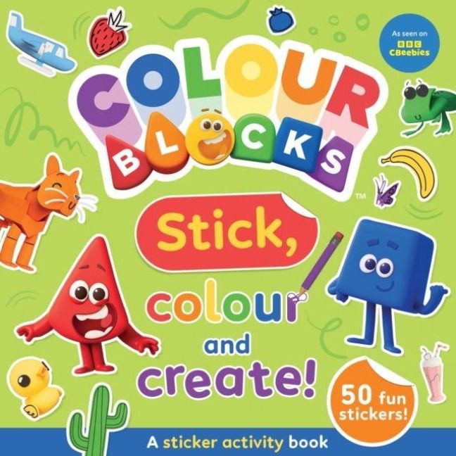 Produktbild: Colourblocks Stick, Colour and Create - A Sticker Activity Book