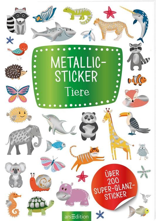 Produktbild: Metallic-Sticker &ndash; Tiere